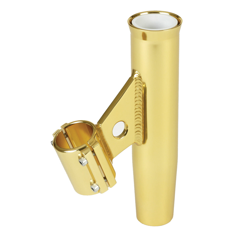 Lee&#39;s Clamp-On Rod Holder - Gold Aluminum - Vertical Mount - Fits 1.660&quot; O.D. Pipe [RA5003GL]