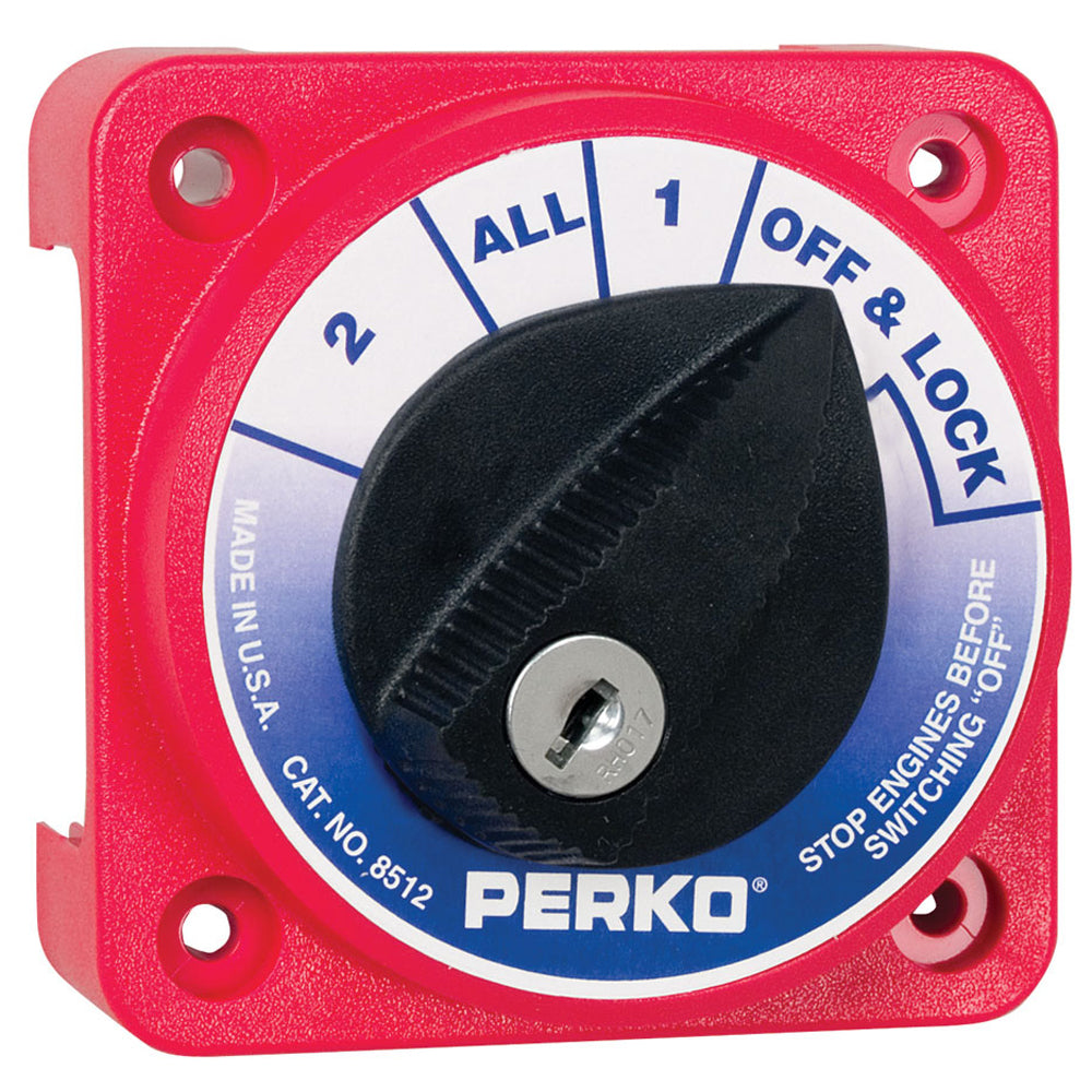 Perko Compact Medium Duty Battery Selector Switch w/Key Lock [8512DP]
