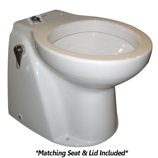 Raritan Atlantes Freedom w/Vortex-Vac - Household Style - White - Freshwater Solenoid - Smart Toilet Control - 12v