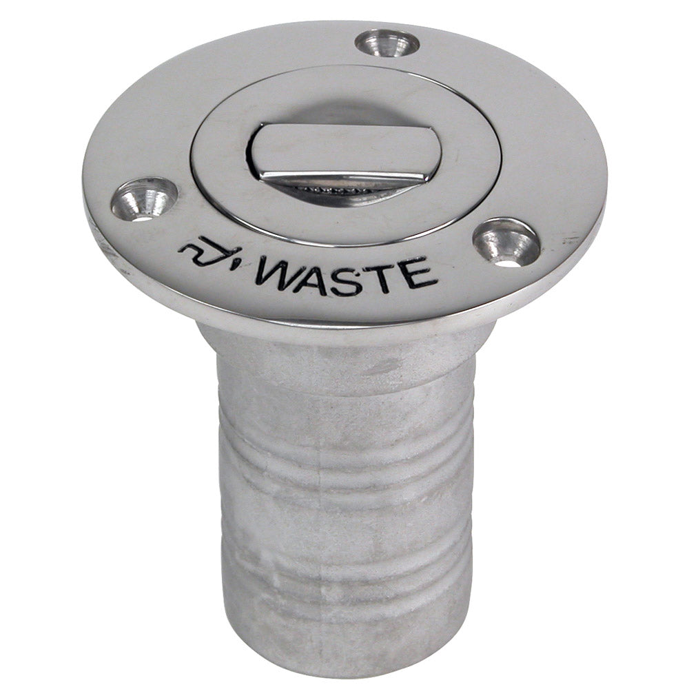 Whitecap Bluewater Push Up Deck Fill - 1-1/2&quot; Hose - Waste [6996CBLUE]