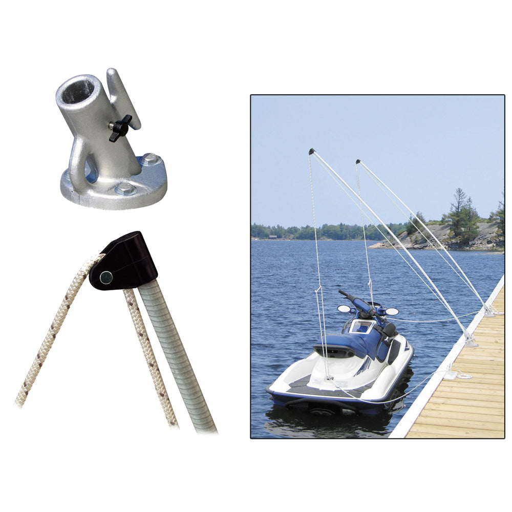 Dock Edge Economy Mooring Whips 8ft 2000 LBS up to 18ft [DE3100F]