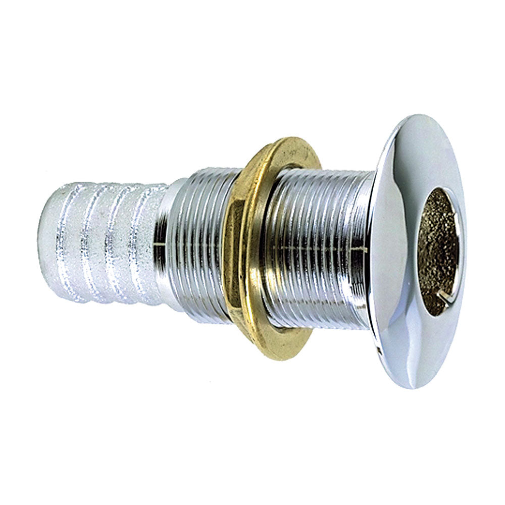 Perko 5/8&quot; Thru-Hull Fitting f/ Hose Chrome Plated Bronze MADE IN THE USA [0350004DPC]