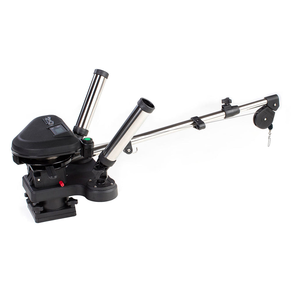 Scotty 2116 HP Depthpower Electric Downrigger 60&quot; SS Telescoping Boom w/Swivel Base - Dual Rod Holder [2116]