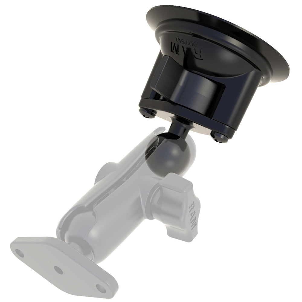 RAM Mount 3.25&quot; Diameter Suction Cup Twist Lock Mount w/1&quot; Ball [RAM-B-224-1U]