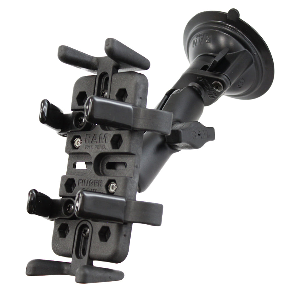 RAM Mount Universal Finger Grip Holder Suction Cup Mount [RAM-B-166-UN4U]