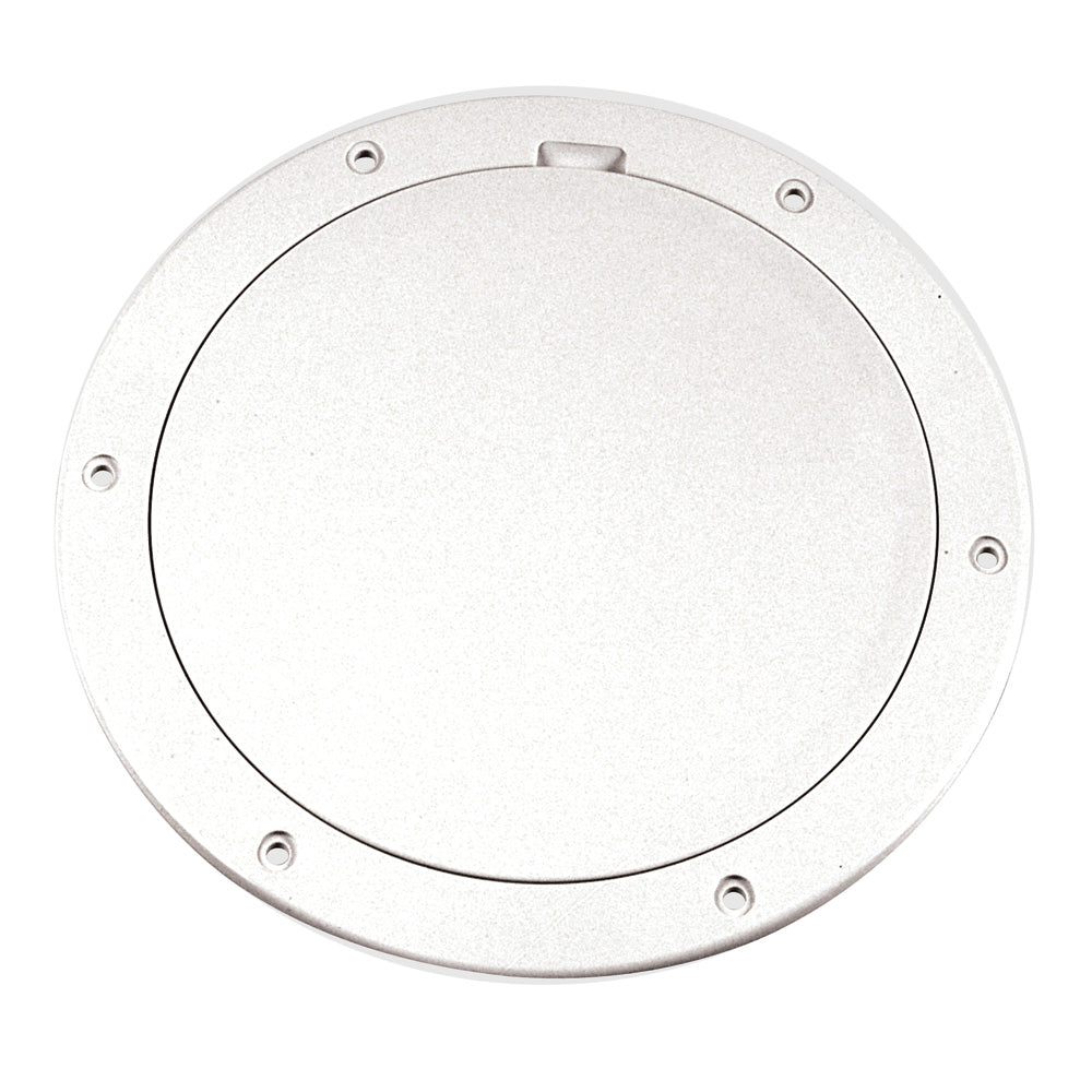 Beckson 6&quot; Smooth Center Pry-Out Deck Plate - White [DP61-W]