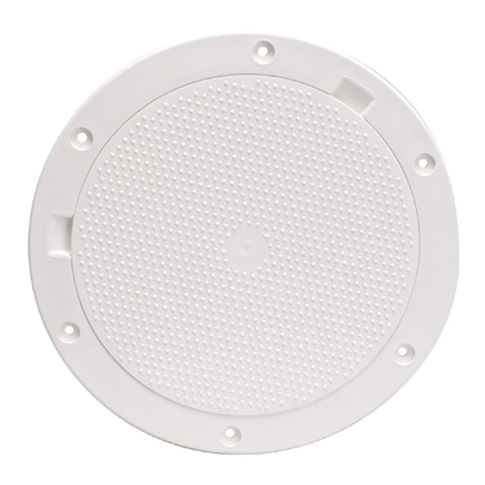 Beckson 8&quot; Non-Skid Pry-Out Deck Plate - White [DP83-W]