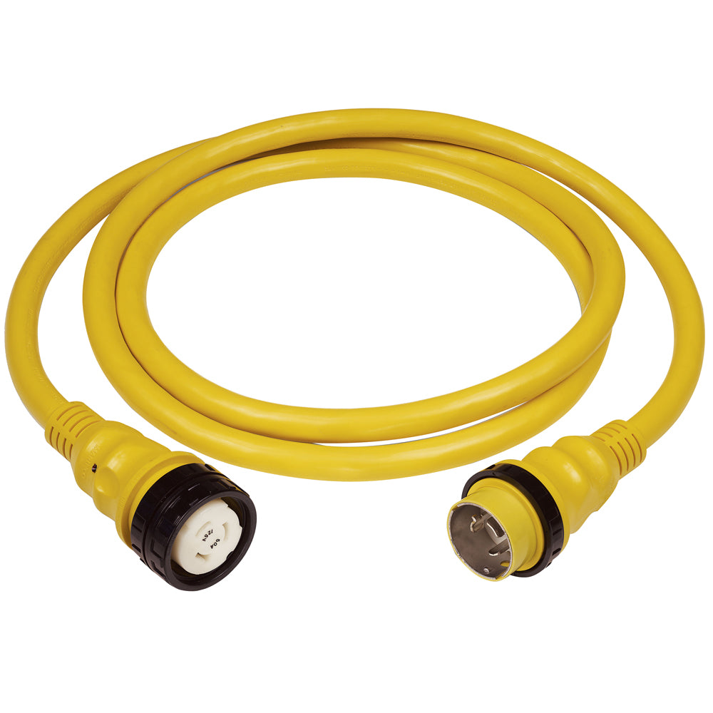 Marinco 50A 125V Shore Power Cable - 25&#39; - Yellow [6153SPP-25]