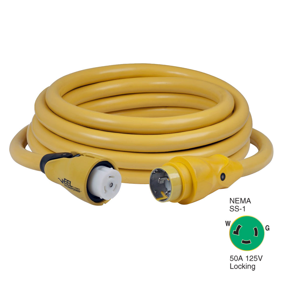 Marinco CS503-25 EEL 50A 125V Shore Power Cordset - 25&#39; - Yellow [CS503-25]