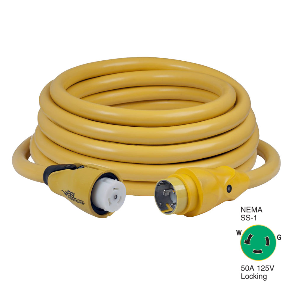 Marinco CS503-50 EEL 50A 125V Shore Power Cordset - 50&#39; - Yellow [CS503-50]