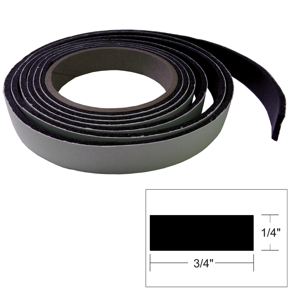 TACO Hatch Tape - 8&#39;L x 1/4&quot;H x &quot;W - Black [V30-0748B8-2]