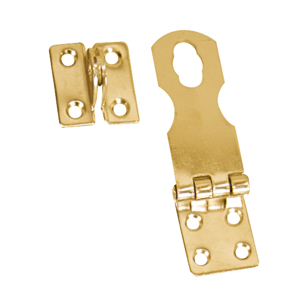 Whitecap Swivel Safety Hasp - Polished Brass - 1&quot; x 3&quot; [S-579BC]
