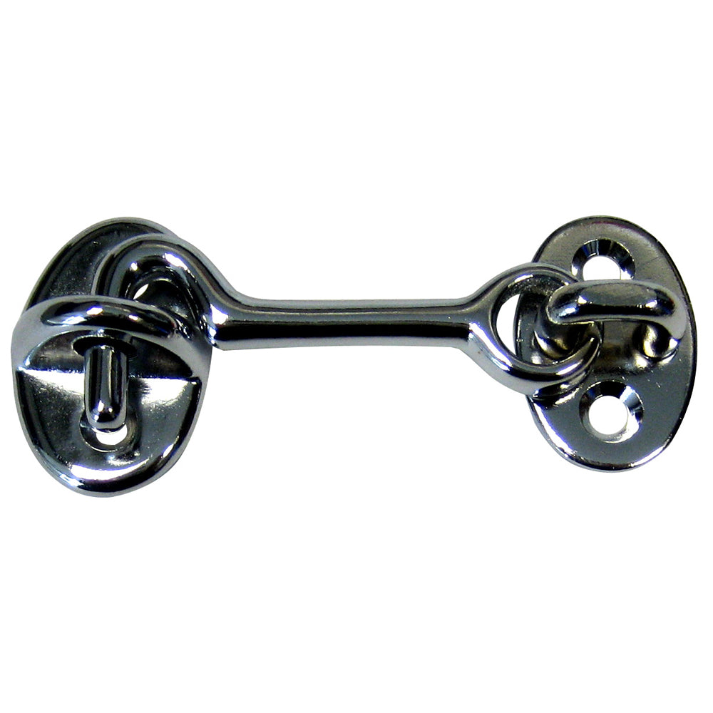 Whitecap Cabin Door Hook - CP/Brass - 2&quot; [S-1401C]