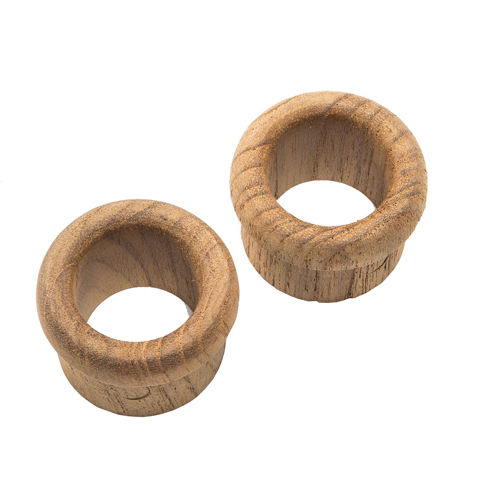 Whitecap Teak Finger Pull - 5/8&quot; Barrel Length - 2 Pack [60145-A]