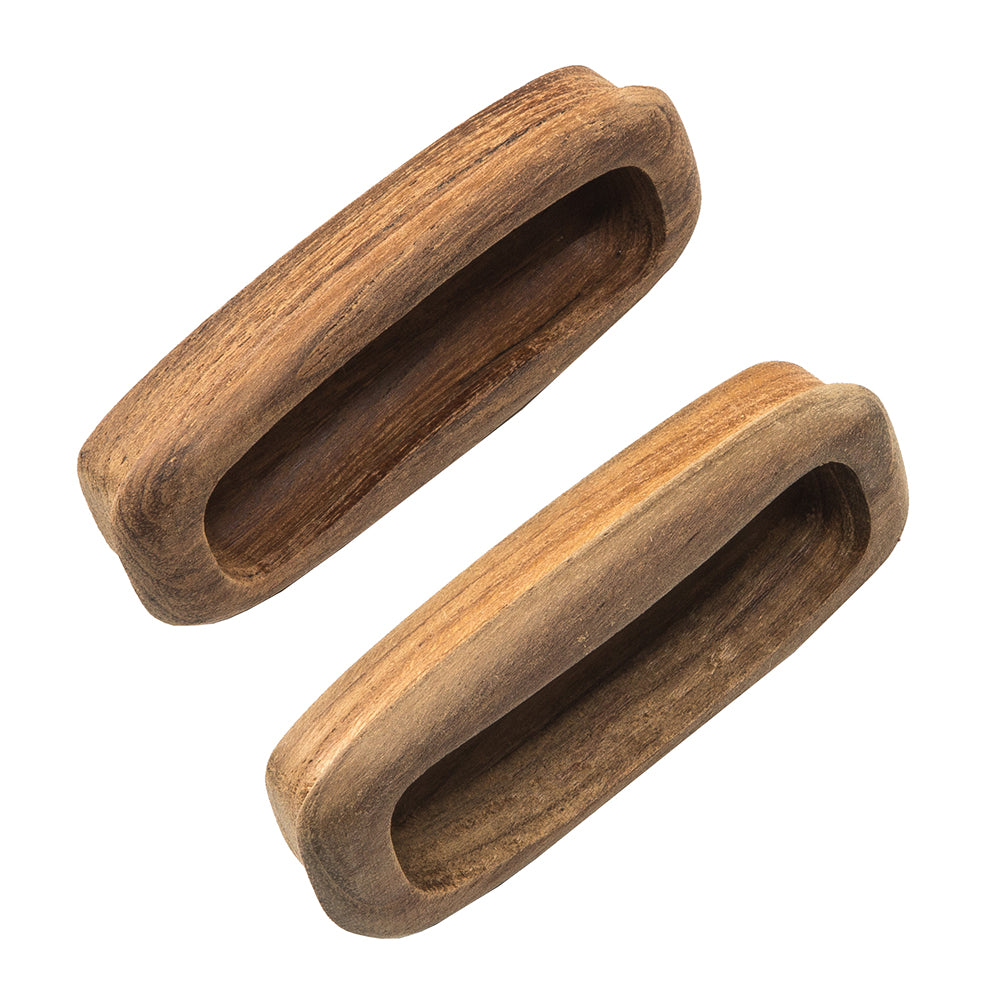 Whitecap Teak Rectangular Drawer Pull - 3-1/4&quot;L - 2 Pack [60135-A]