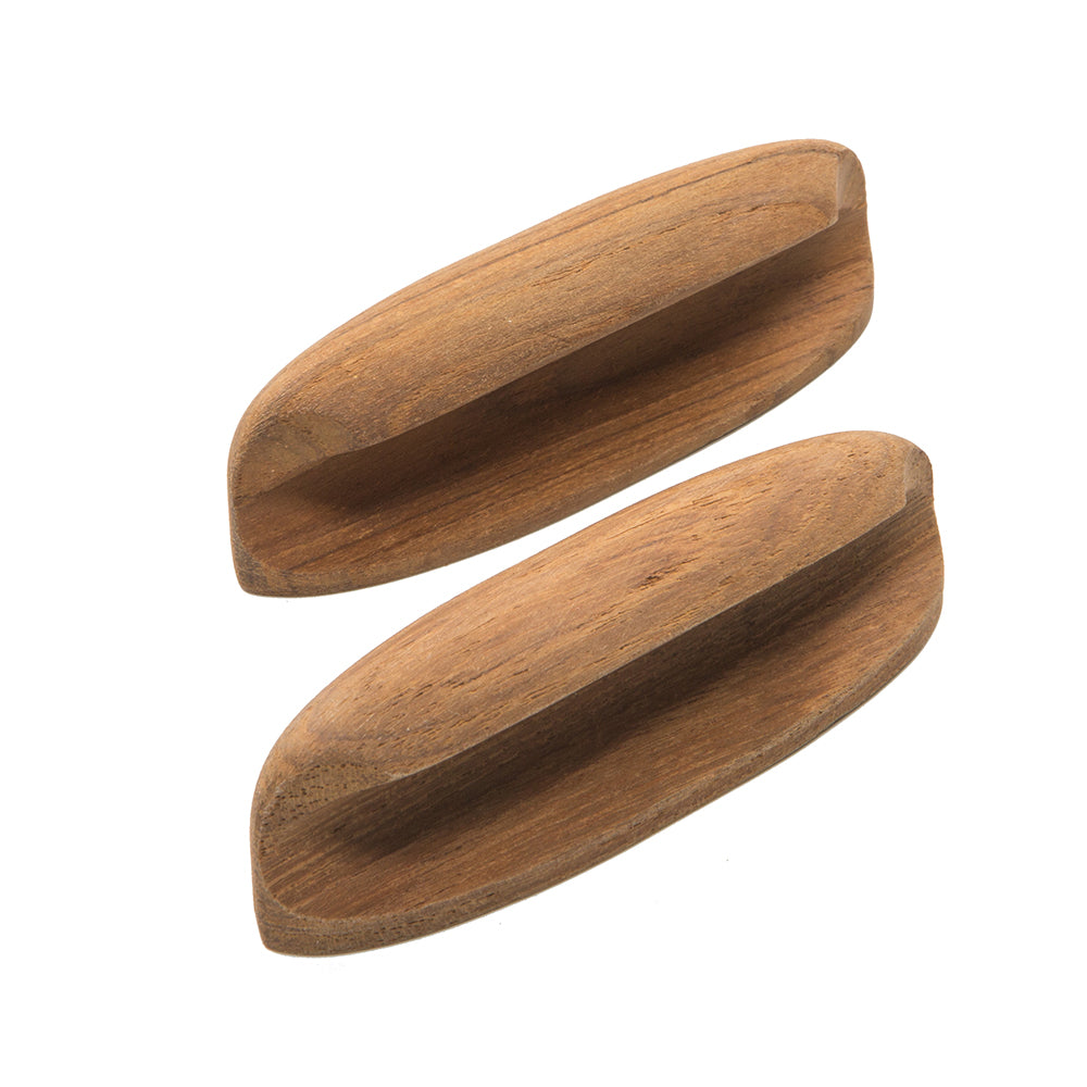 Whitecap Teak Oval Drawer Pull - 4&quot;L - 2 Pack [60147-A]