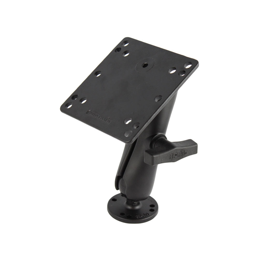 RAM Mount 4.75&quot; Square Base VESA 75mm &amp; 100mm Hole Patterns w/Surface Mount - 1.5&quot; Rubber Ball Size [RAM-101U-246]