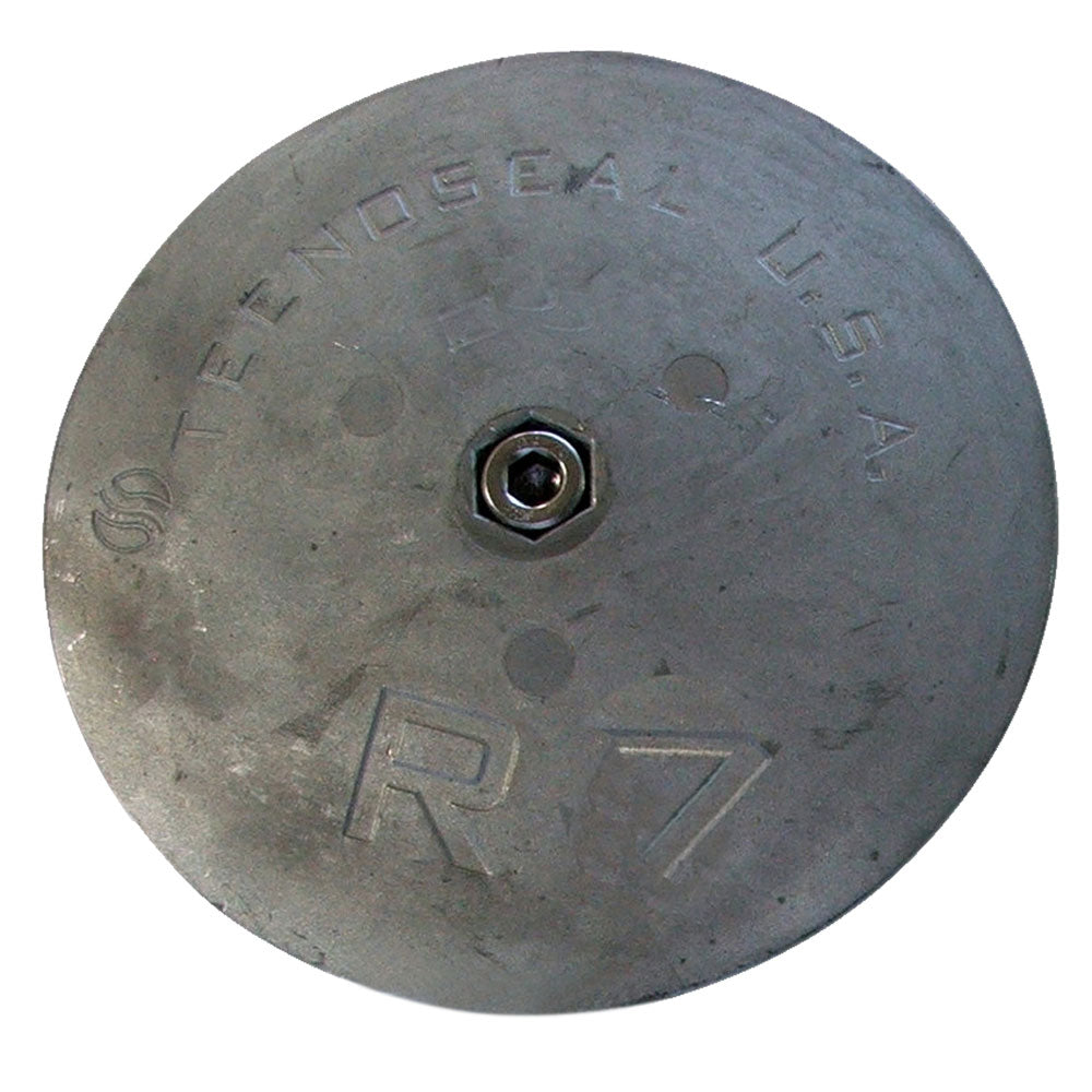 Tecnoseal R7 Rudder Anode - Zinc - 6-1/2&quot; Diameter [R7]