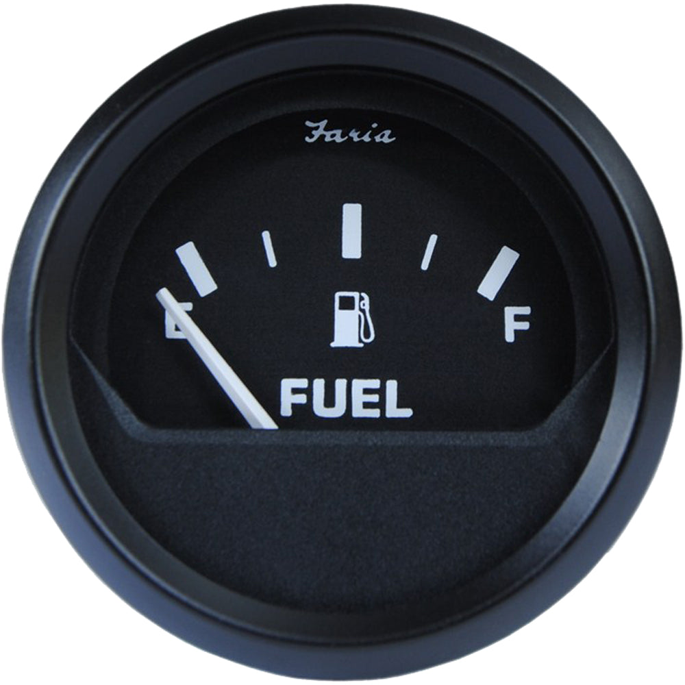 Faria Euro Black 2&quot; Fuel Level Gauge [12801]