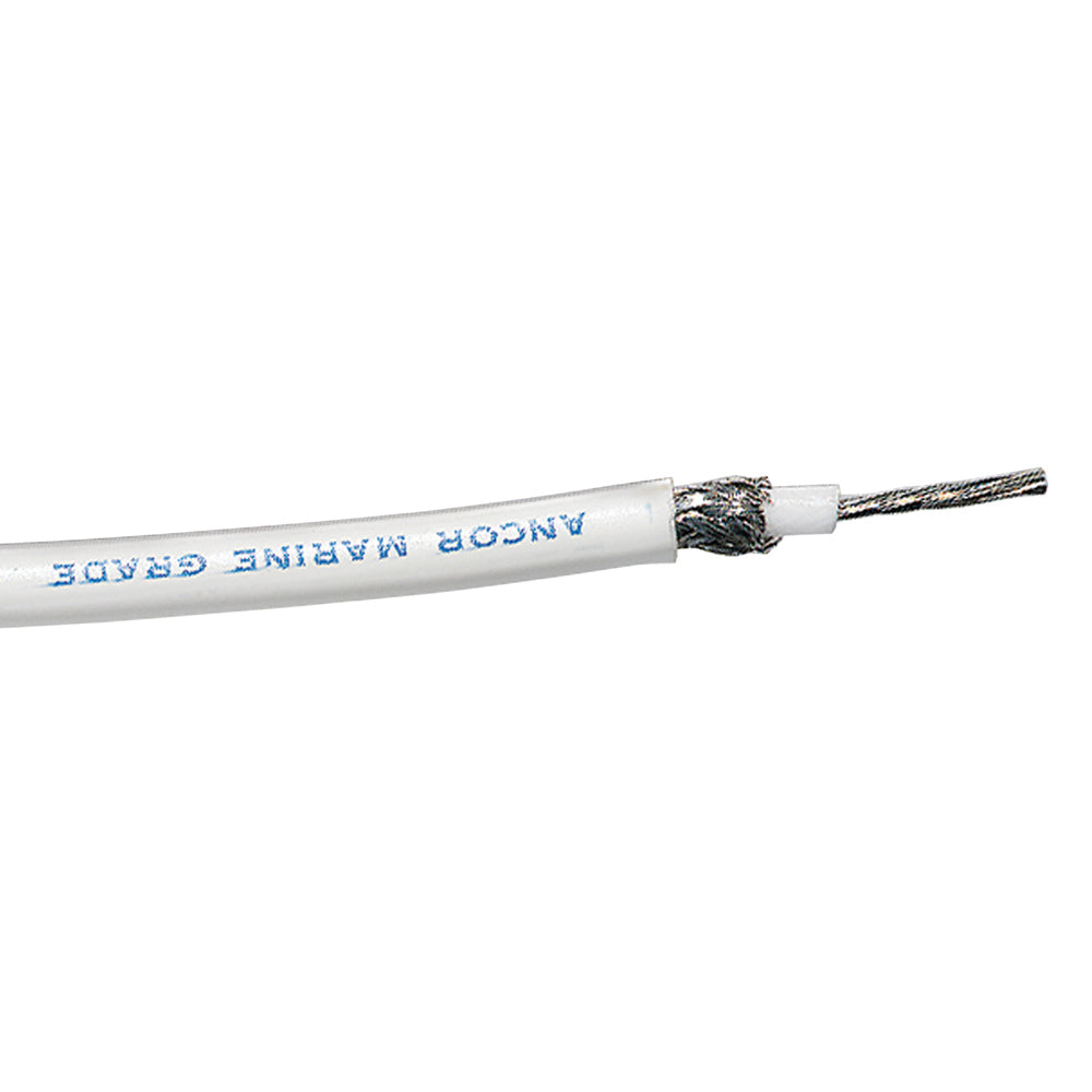 Ancor RG-213 White Tinned Coaxial Cable - 100&#39; [151710]