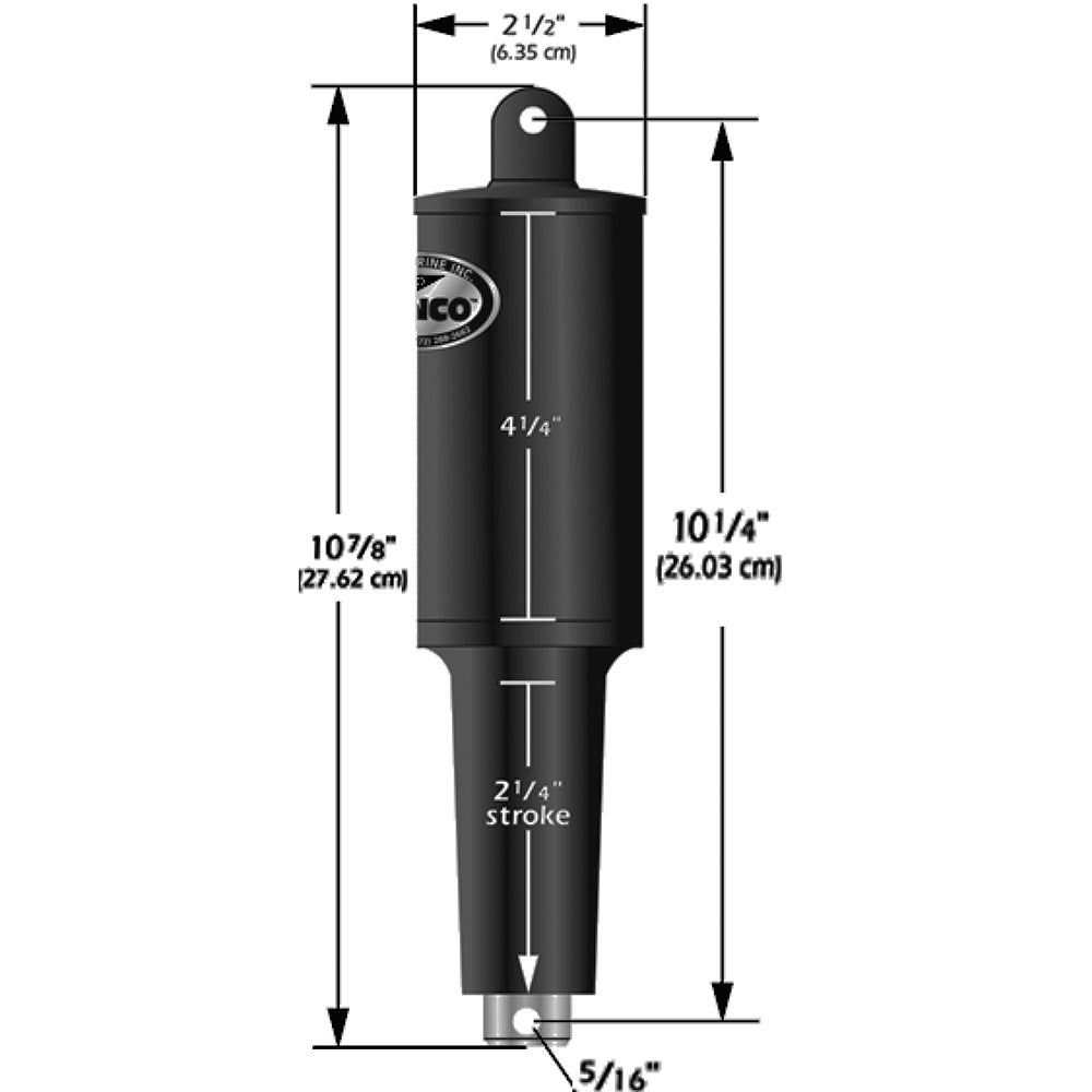 Lenco 12V 1-1/4&quot; Stroke 5 Lobe Actuator - 5/16&quot; - 3/8&quot; [15122-001]