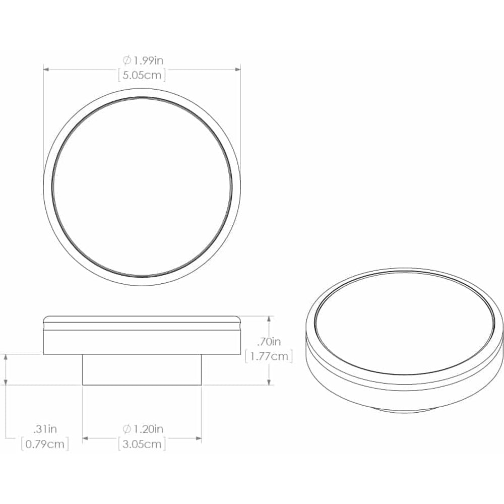 Lumitec Halo Flush Mount Down Light Spectrum RGBW - White Housing [112827]