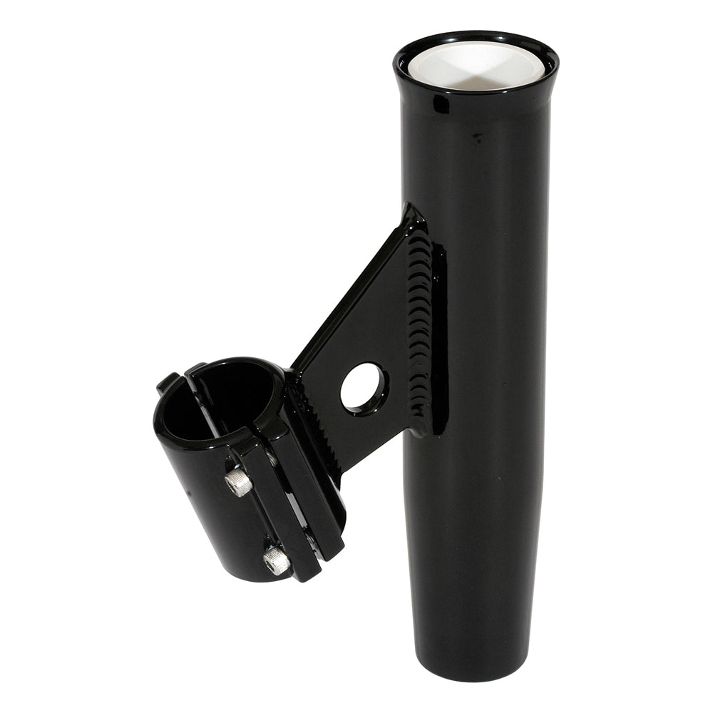 Lee&#39;s Clamp-On Rod Holder - Black Aluminum - Vertical Mount - Fits 1.660 O.D. Pipe [RA5003BK]