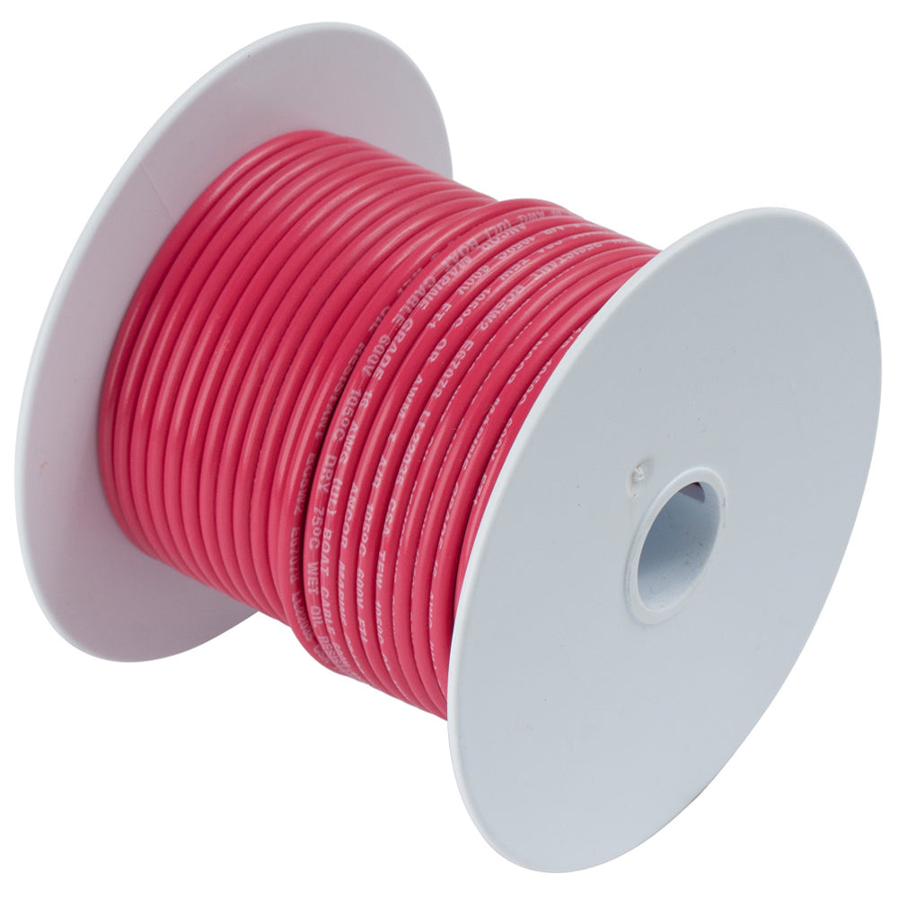 Ancor Red 18 AWG Tinned Copper Wire - 100&#39; [100810]