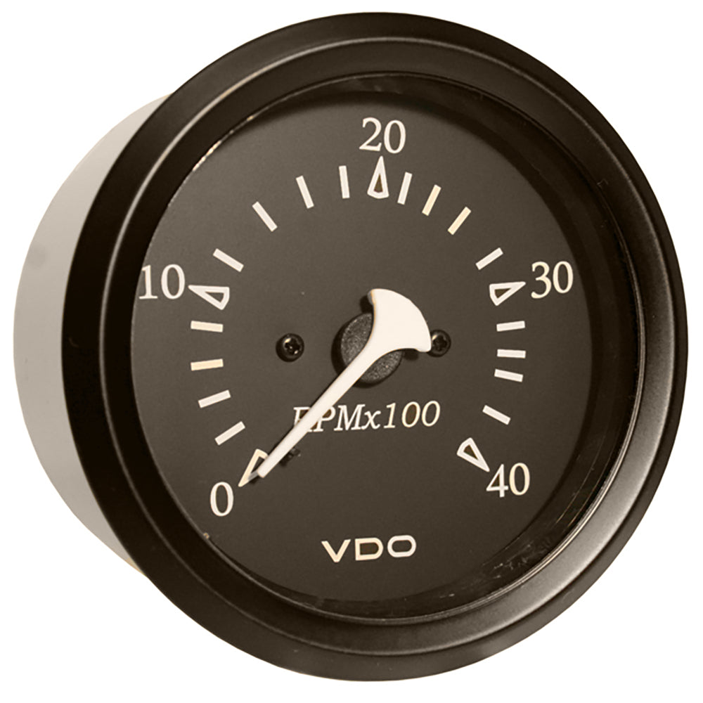 VDO Cockpit Marine 85mm (3-3/8&quot;) Diesel Tachometer - Black Dial/Bezel [333-11797]