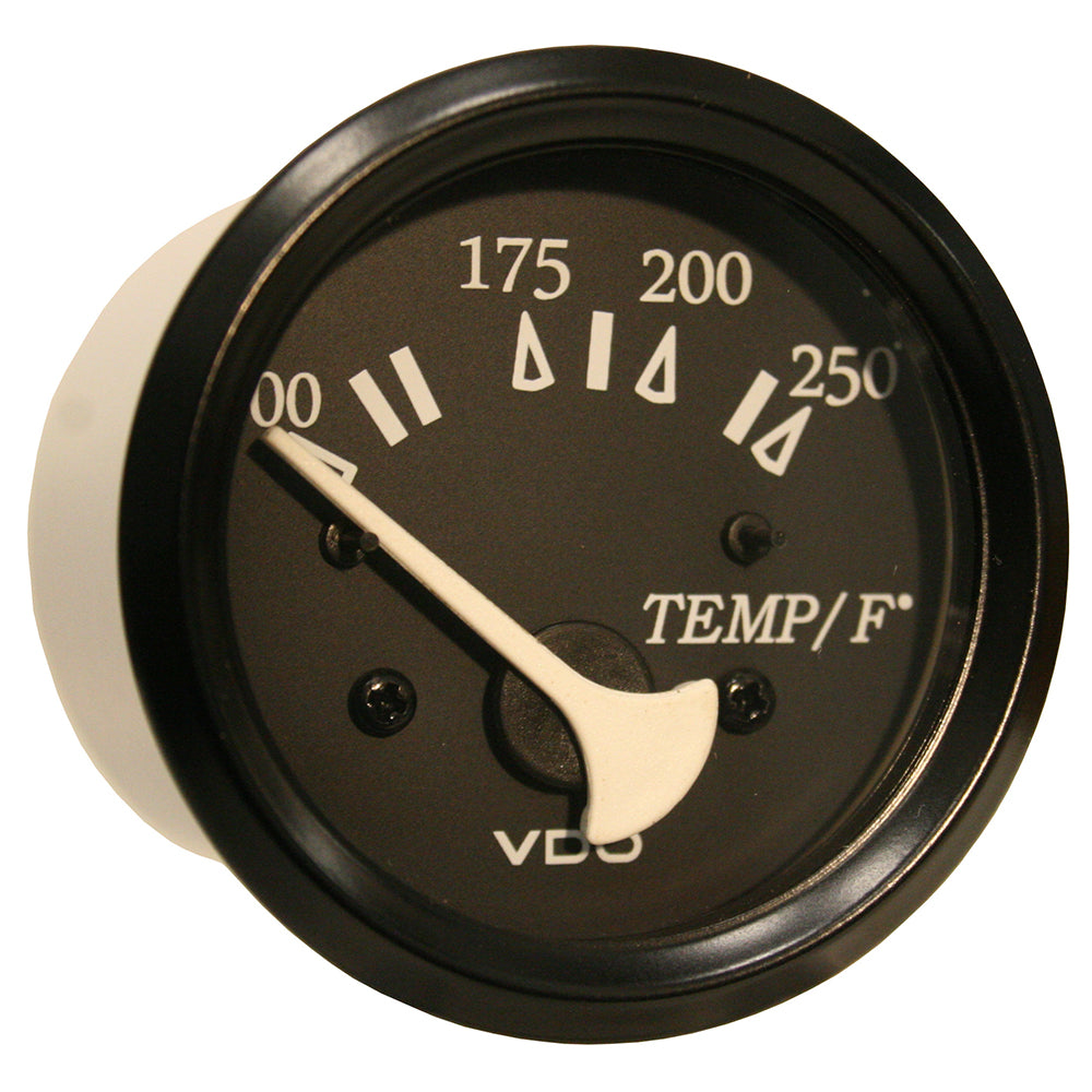 VDO Cockpit Marine 52mm (2-1/16&quot;) 250 F Water Temperature Gauge - Black Dial/Bezel [310-11801]