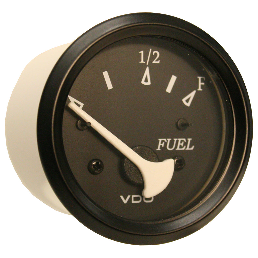 VDO Cockpit Marine 52mm (2-1/16&quot;) Fuel Level Gauge - Black Dial/Bezel [301-11802]