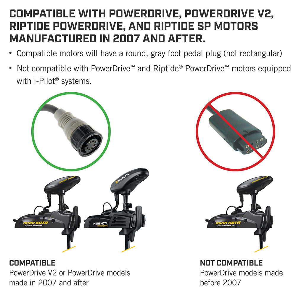 Minn Kota Riptide PowerDrive Foot Pedal - ACC Corded