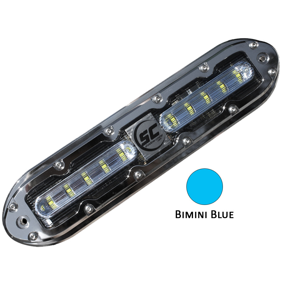 Shadow-Caster SCM-10 LED Underwater Light w/20&#39; Cable - 316 SS Housing - Bimini Blue [SCM-10-BB-20]