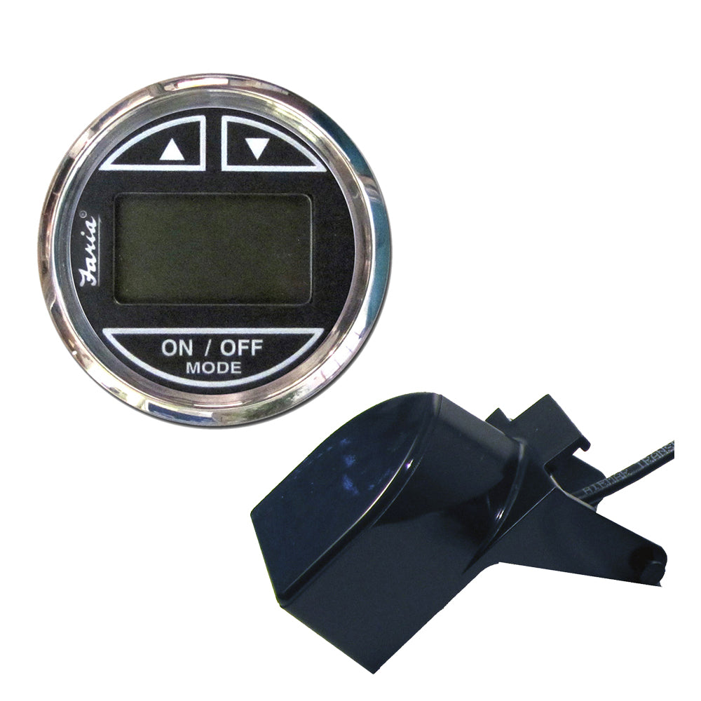 Faria Chesapeake Black 2&quot; Depth Sounder w/Transom Mount Transducer [13750]