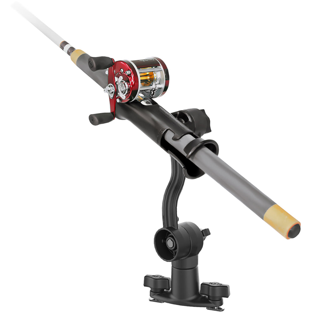 RAM Mount RAM Tube Jr. Rod Holder with Spline Post, Extension Arm and Track Base