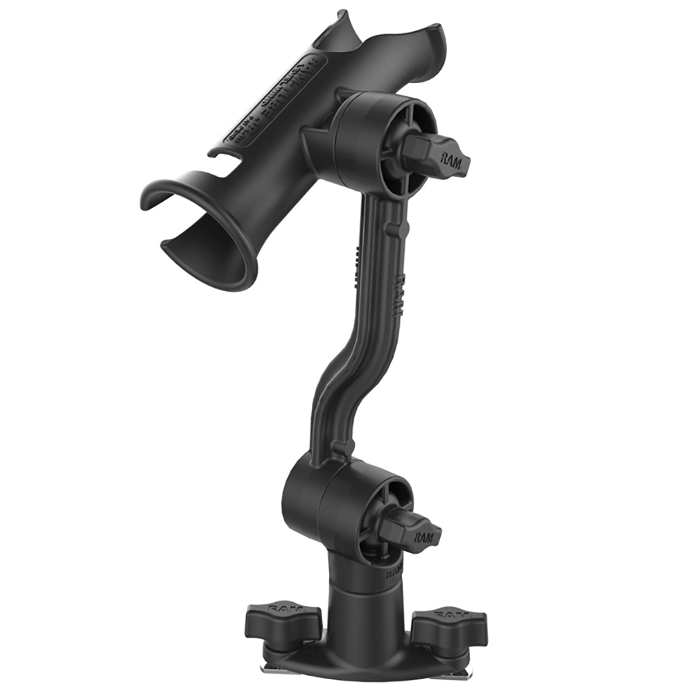 RAM Mount RAM Tube Jr. Rod Holder with Spline Post, Extension Arm and Track Base