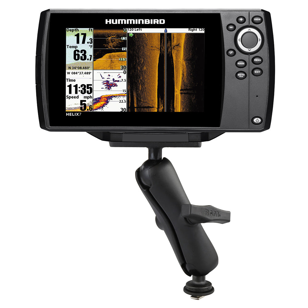 RAM Mount RAM 1.5" Ball Mount with Track Ball Base  2" x 4" Plate for the Humminbird Helix 7 ONLY
