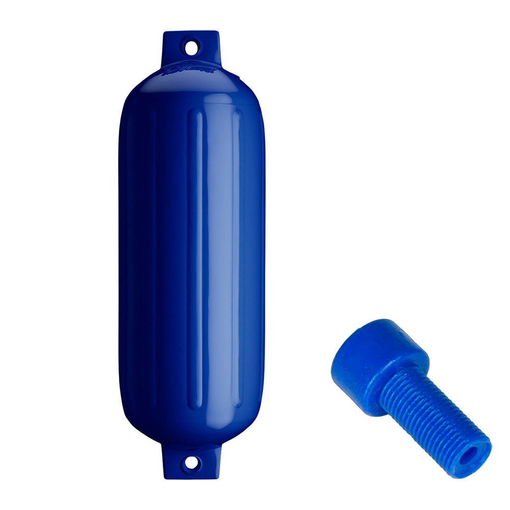 Polyform G-5 Twin Eye Fender 8.8&quot; x 26.8&quot; - Cobalt Blue w/Adapter [G-5-COBALT BLUE]