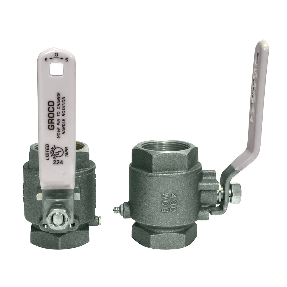 GROCO 1/4&quot; NPT #316 Stainless Steel In-Line Ball Valve [IBV-250-S]