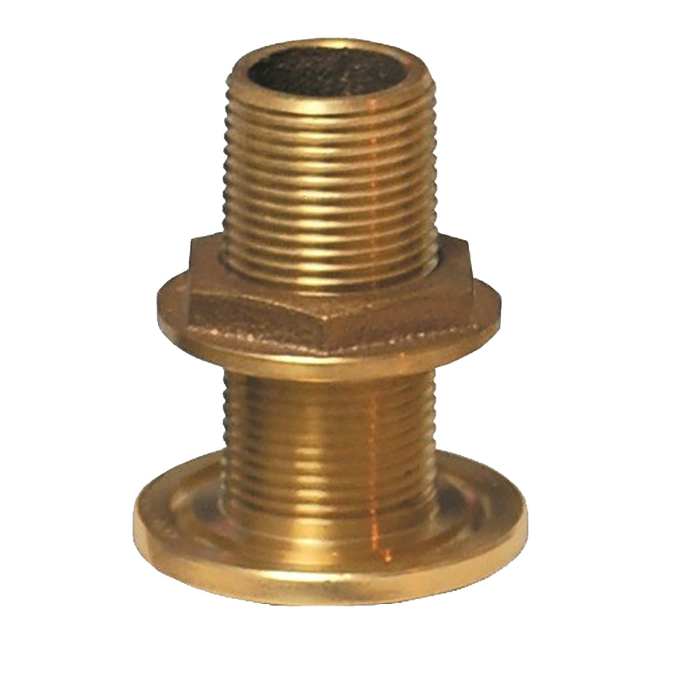 GROCO 2&quot; NPS NPT Combo Bronze Thru-Hull Fitting w/Nut [TH-2000-W]