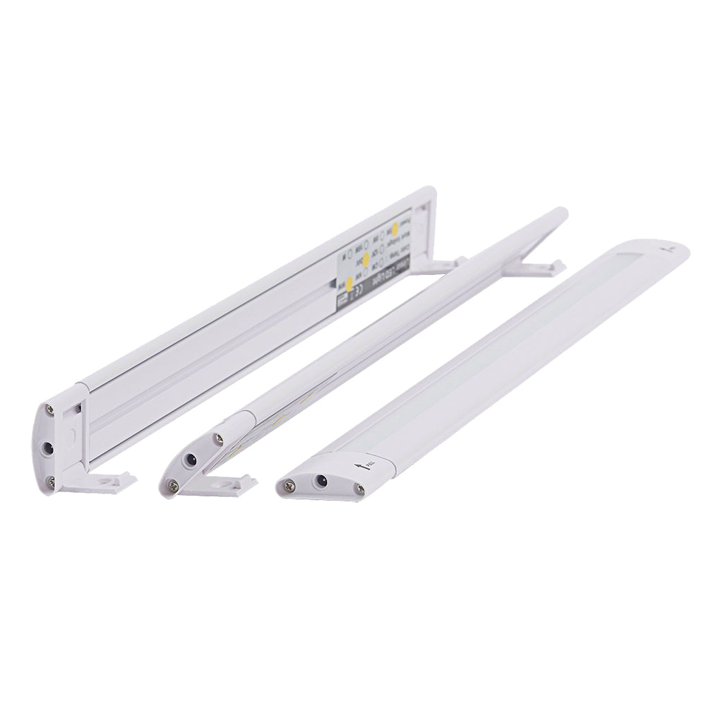 Lunasea Adjustable Linear LED Light w/Built-In Dimmer - 12&quot; Length, 12VDC, Warm White w/ Switch [LLB-32KW-01-00]