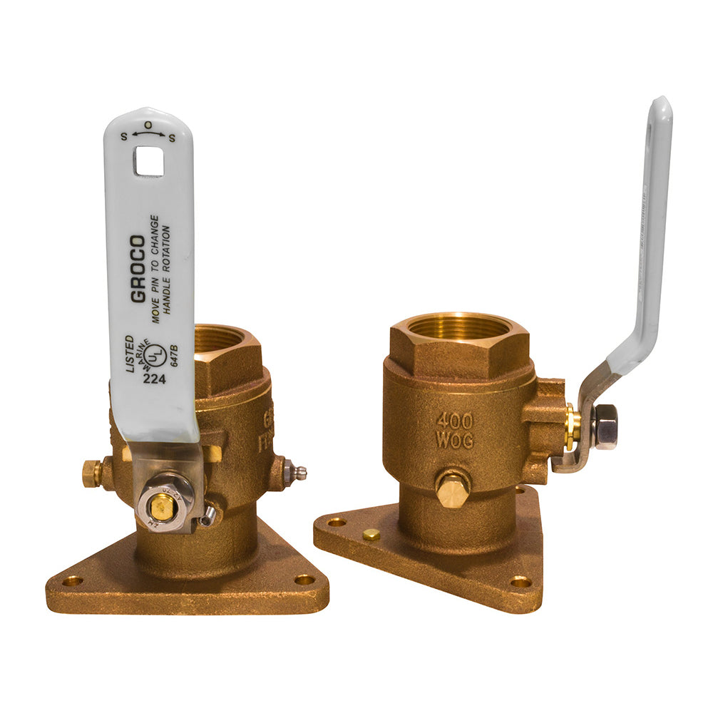 GROCO 3/4&quot; Bronze Tri-Flanged Ball Valve/Seacock [FBV-750]