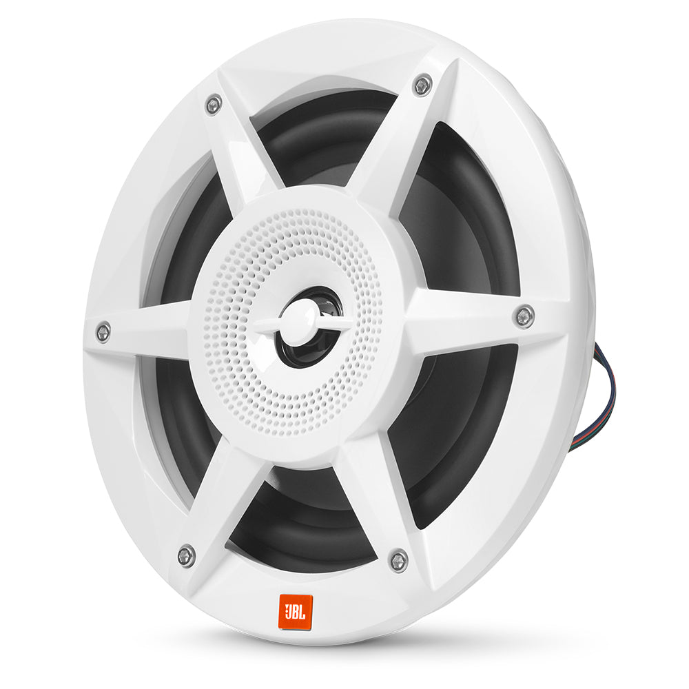 JBL 6.5&quot; Coaxial Marine RGB Speakers - White STADIUM Series [STADIUMMW6520AM]