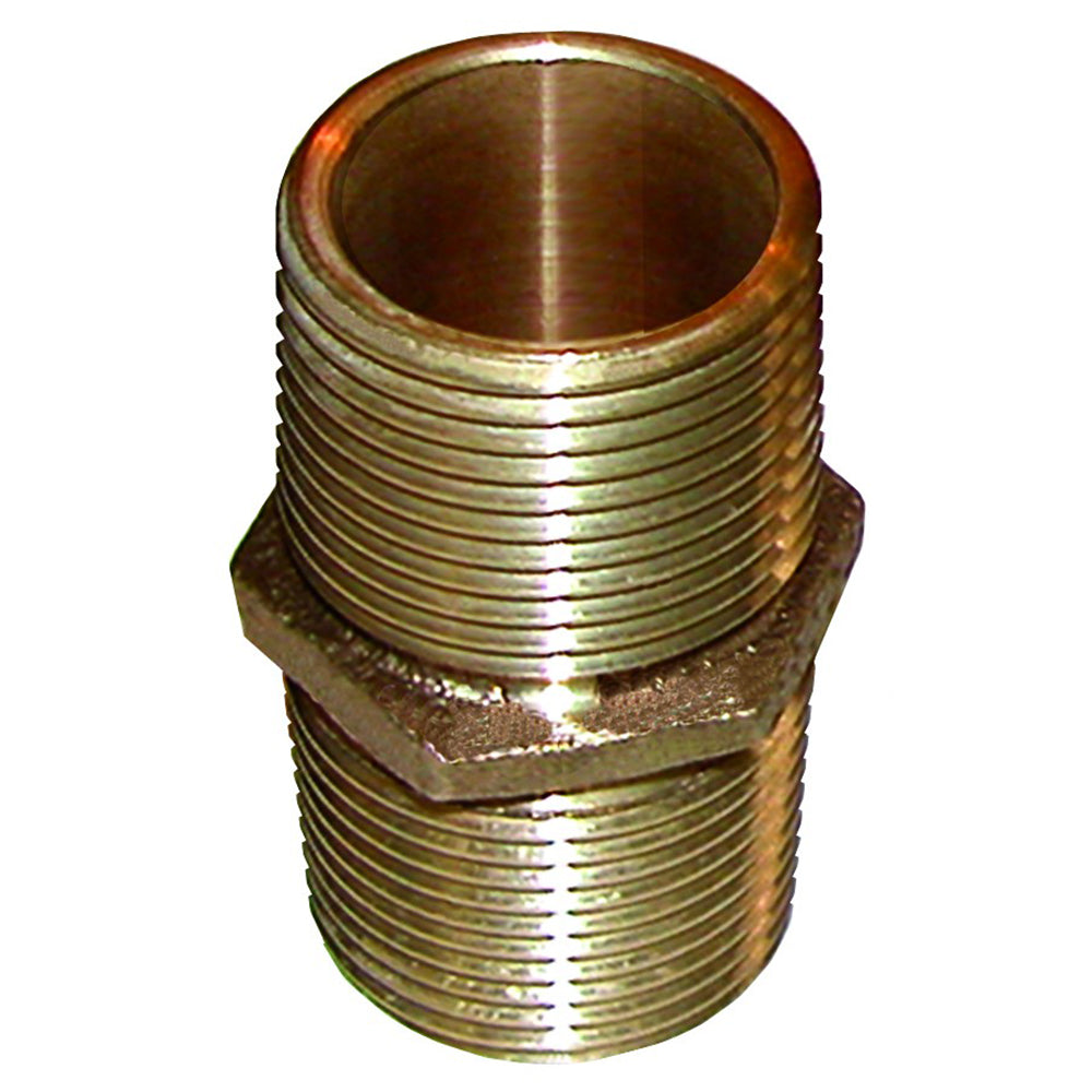 GROCO Bronze Pipe Nipple - 1-1/2&quot; NPT [PN-1500]