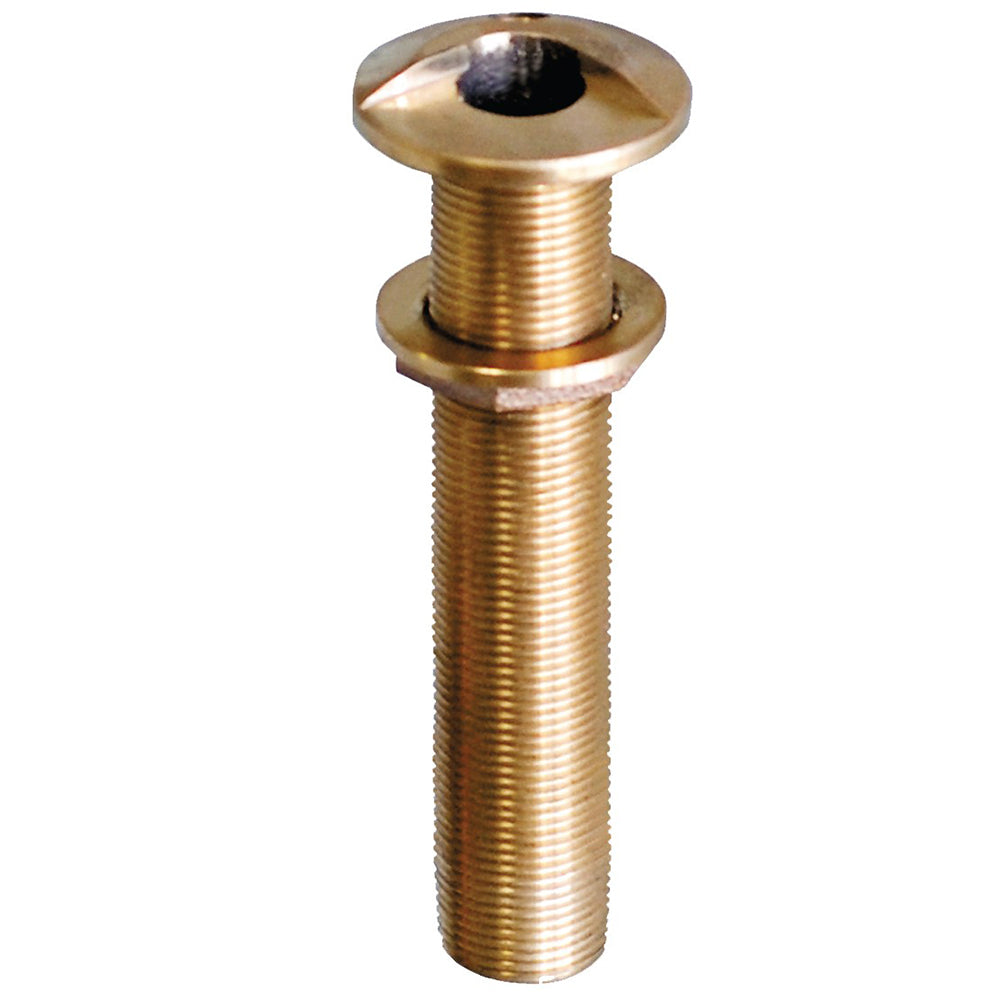 GROCO 3/4&quot; Bronze Extra Long High Speed Thru-Hull Fitting w/Nut [HSTHXL-750-W]