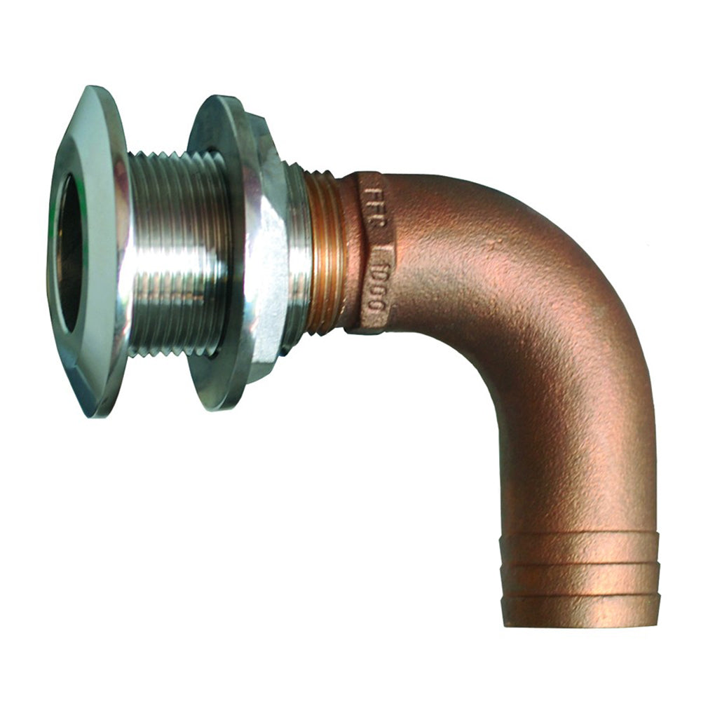GROCO 1-1/4&quot; 90 Degree Hose Thru-Hull Fitting [HTHC-1250-S]