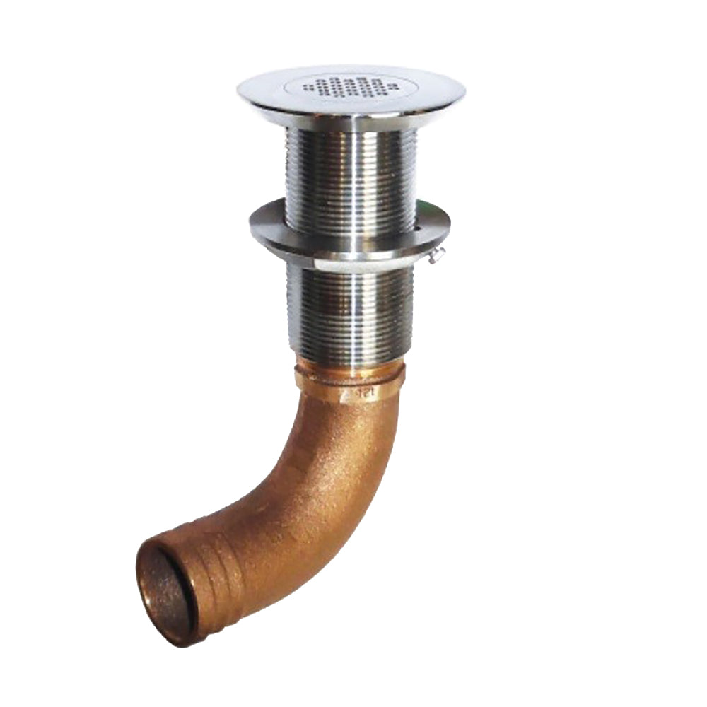 GROCO Deck Scupper 90 Degree 1-1/2&quot; Hose Connection [SCUS-1590]