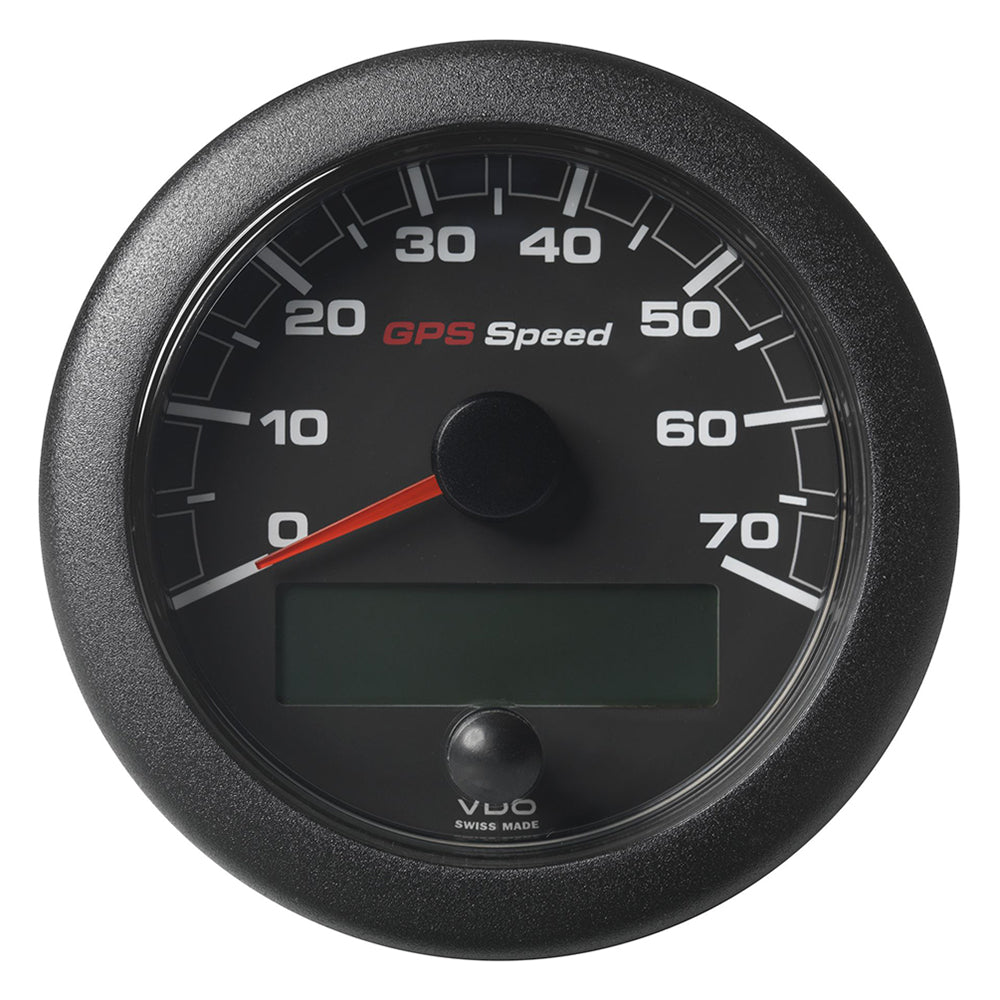 Veratron 3-3/8&quot; (85mm) OceanLink GPS Speedometer - Black Dial  Bezel (0-70 K/MPH/KMH) [A2C1351990001]