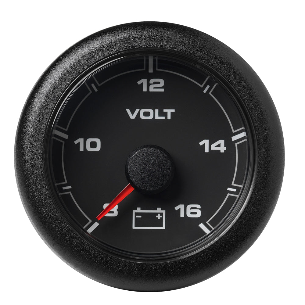 Veratron 52MM (2-1/16&quot;) OceanLink Battery Voltage Gauge - 8 to 16 V - Black Dial  Bezel [A2C1066100001]