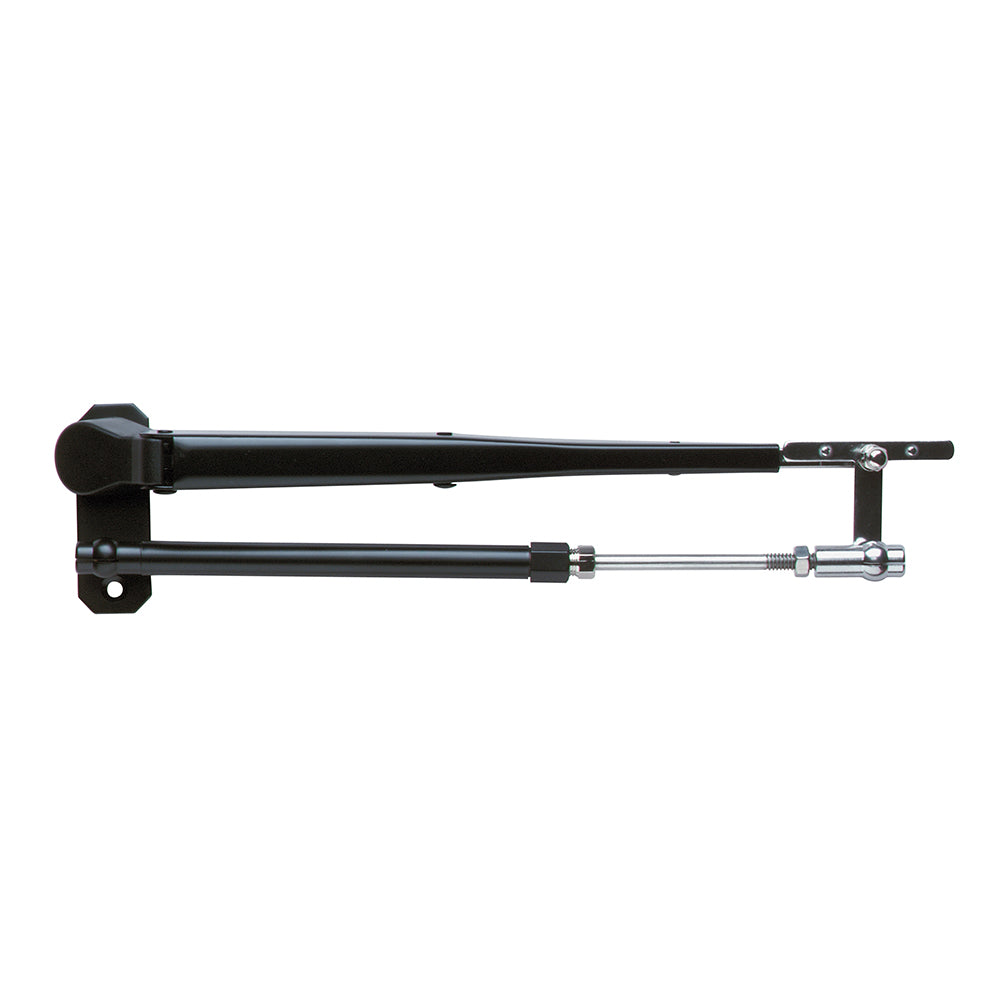 Marinco Wiper Arm Deluxe Black Stainless Steel Pantographic - 17&quot;-22&quot; Adjustable [33037A]